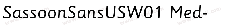 SassoonSansUSW01 Med字体转换
